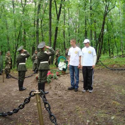 Место захоронения бойцов